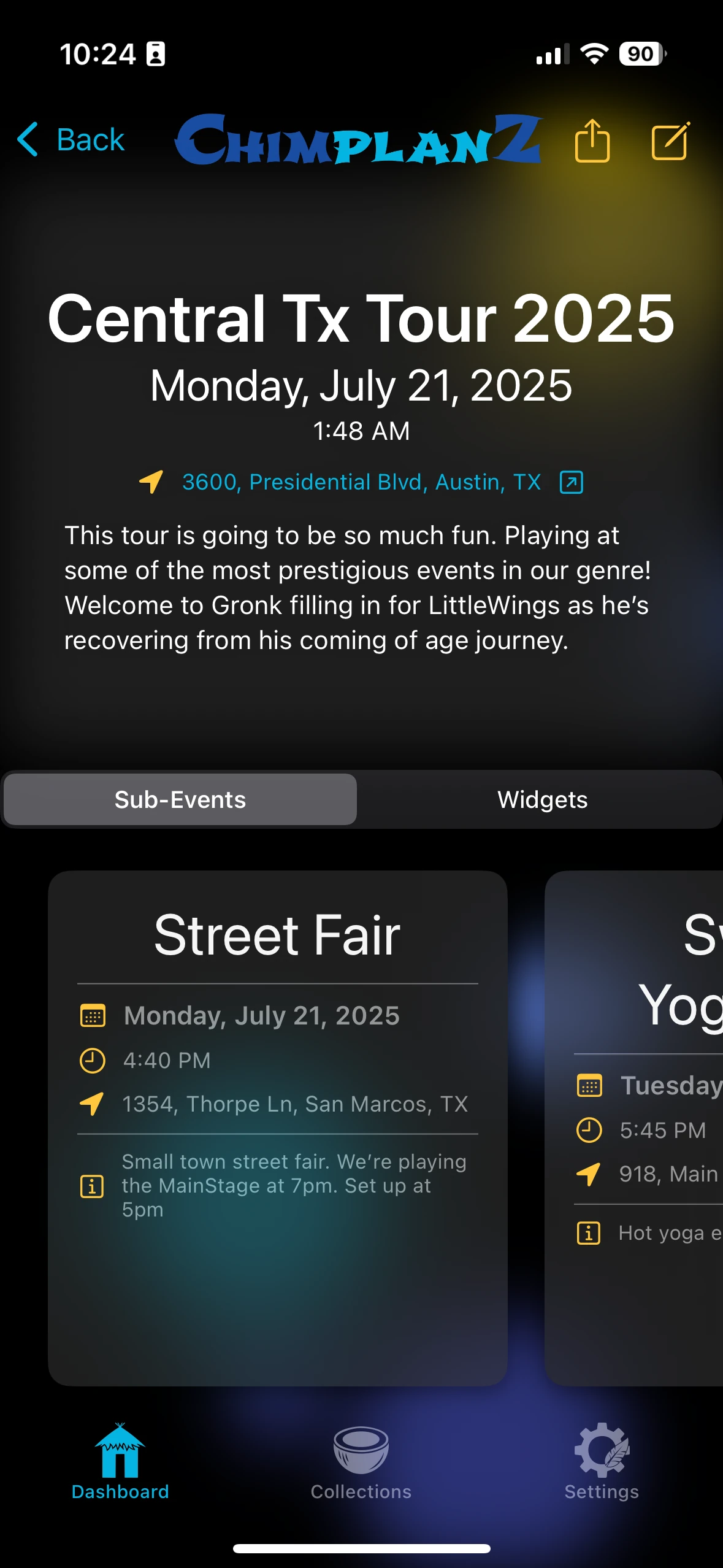 Sub-Events